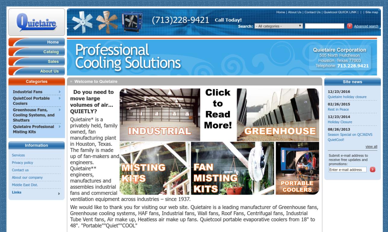 quietaire cooling inc