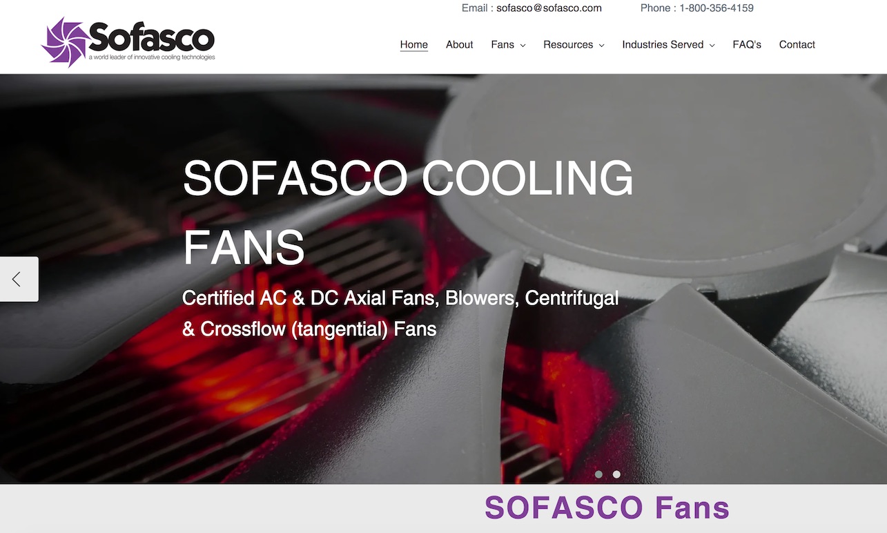 Sofasco, Inc. Blower Manufacturers